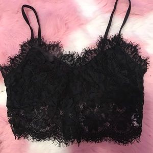 Lace crop top